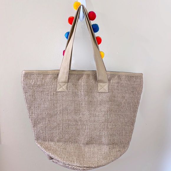 NWT Boho Canvas Tote - Picture 3 of 7